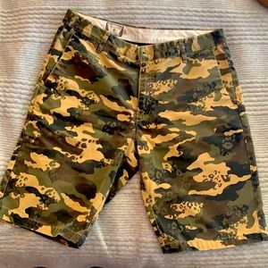 Volcom camo walking shorts